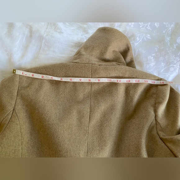 Capolavoro Loro Piana fabric Women'sVIGIN WOOL COAT CAMEL SZ -IT44 8US - Picture 10 of 12